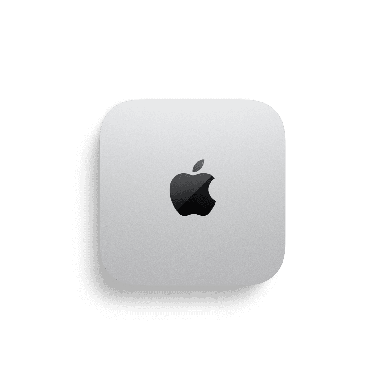 Silver Mac mini dedicated to the clinic’s local AI