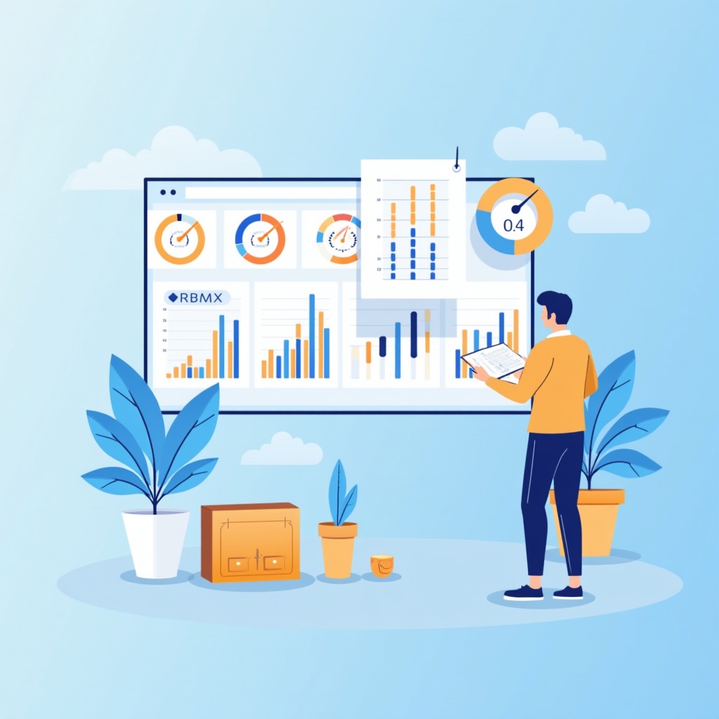 KPI dashboard displaying key metrics for an aesthetic clinic